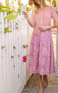 Marea Louisa Skirt Rose Lace Floral