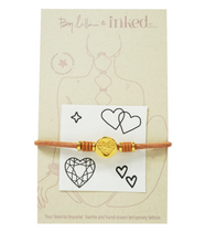 Load image into Gallery viewer, By Lilla Inked Hairtie and Bracelet

