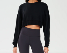 Load image into Gallery viewer, Splits59 Noah Fleece Crop Sweatshirt
