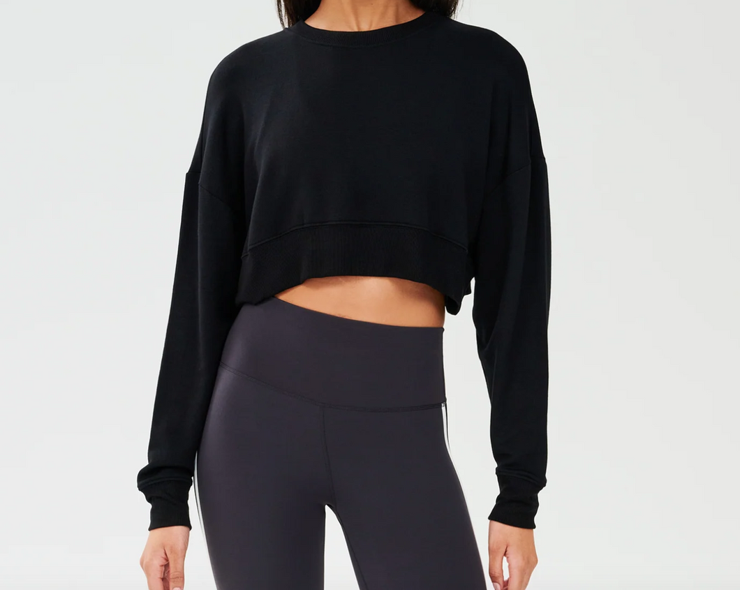 Splits59 Noah Fleece Crop Sweatshirt