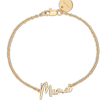 Load image into Gallery viewer, Eklexic Dainty Mama Script bracelet
