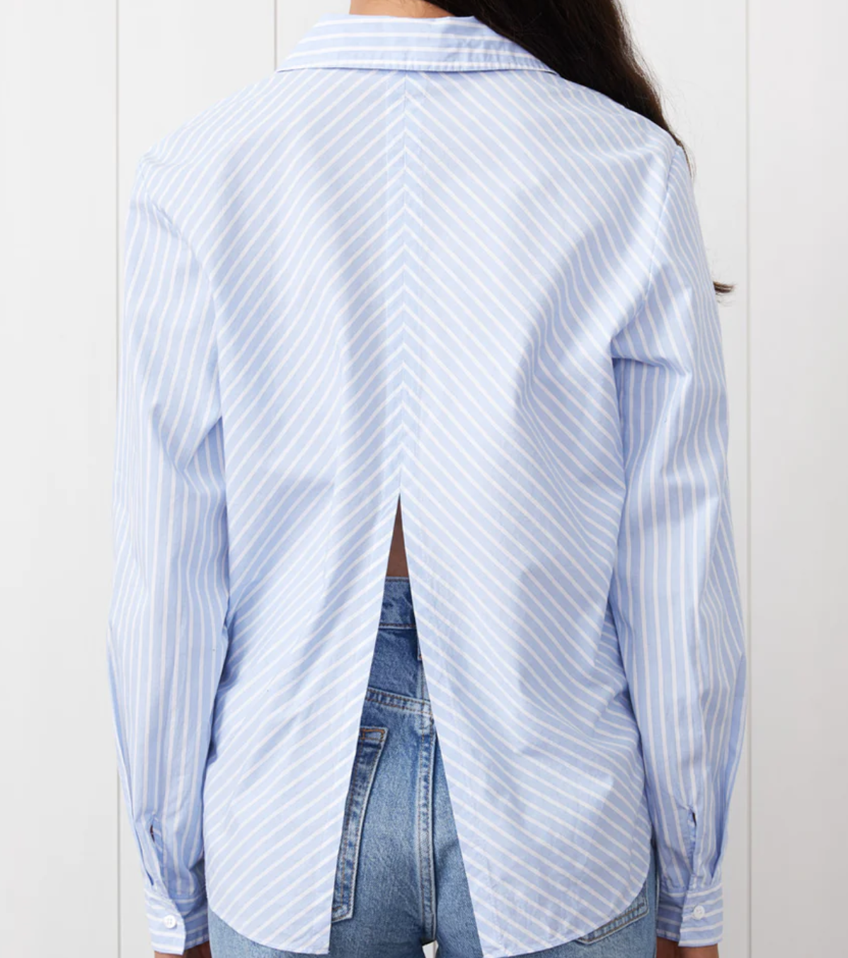 Stateside Iberus Stripe Poplin Slit Back Shirt