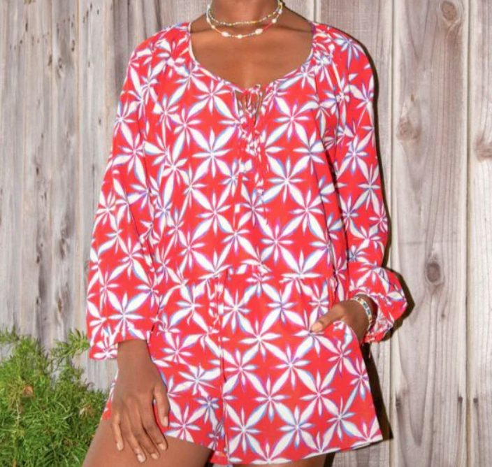 Electric & Rose Meridian Tie Top