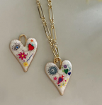 Idalia Limited Edition Graffiti Heart With Chain