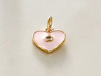 Idalia Mini Heart Charm-Pink