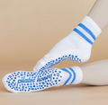 Pilates Honey Stripe Vintage Short Crew Grip Sock