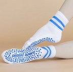 Pilates Honey Stripe Vintage Short Crew Grip Sock