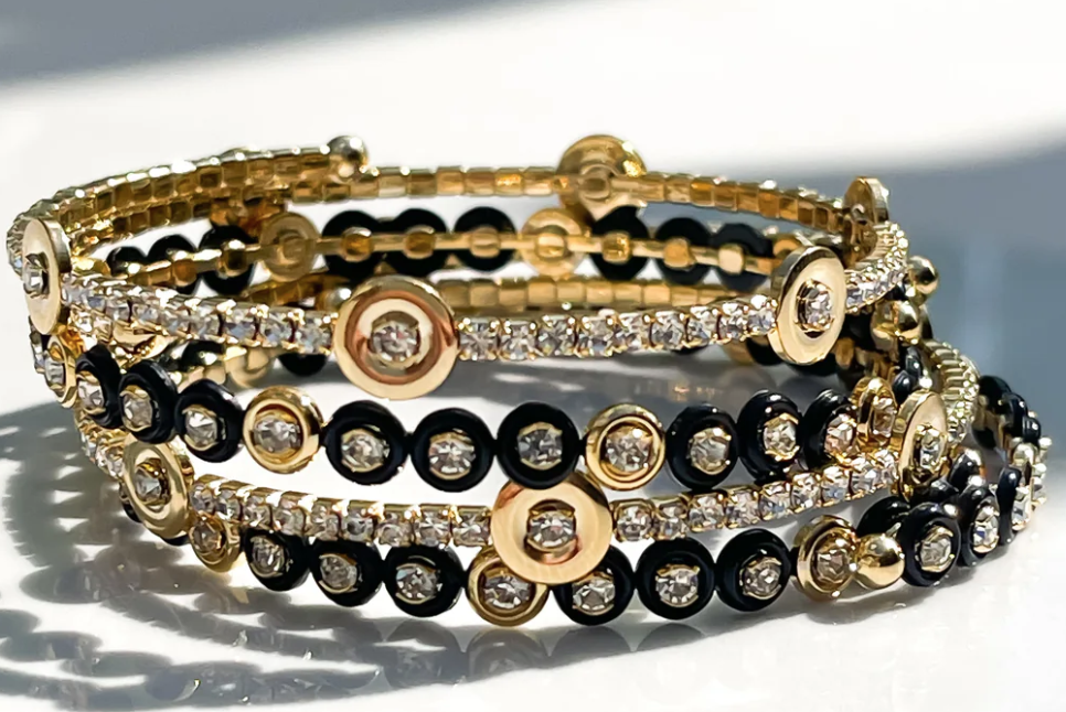 Idalia Isla Wrap Bracelet-Black