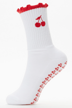 LisaMaree Popped My Cherry Pilates Grip Socks