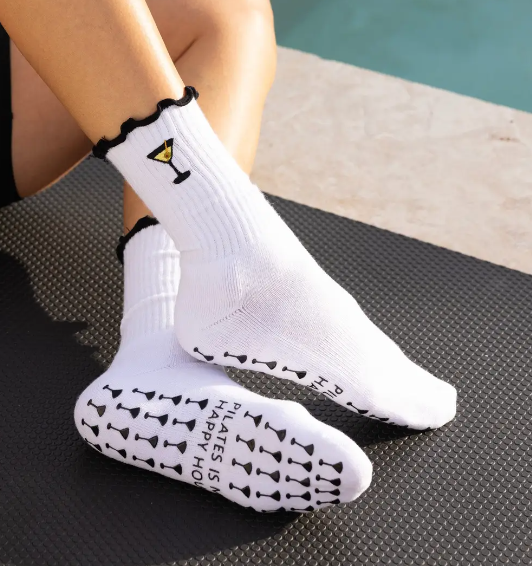 Lisa Maree Happy Hour Grip Socks