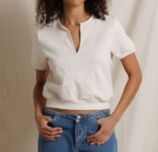 Perfect White Tee Cleo French Terry
