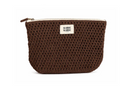 Marie Marie Crochet Small Pouch-Chocolate