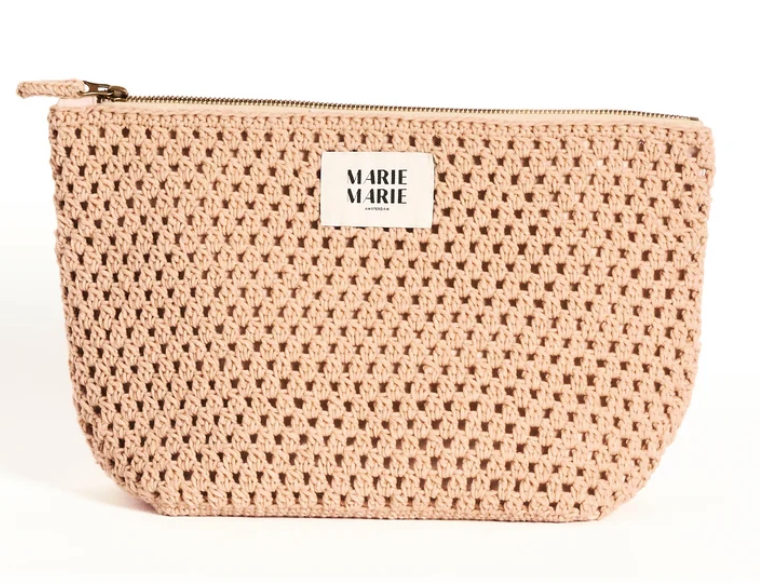 Marie Marie Crochet Small Pouch-Clay
