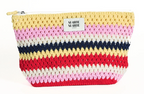Marie Marie Large Crochet Pouch-Stripe