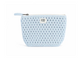 Marie Marie Large Crochet Pouch-Icy Blue