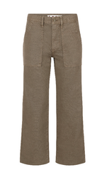 Amo Easy Army Slouch Crop