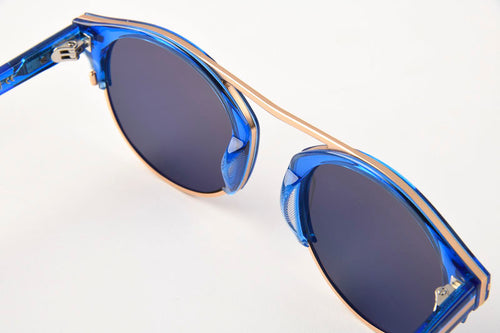 Bisous Blue & Gold