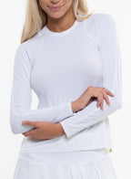 Breeze Long Sleeve Crew Women's Top White