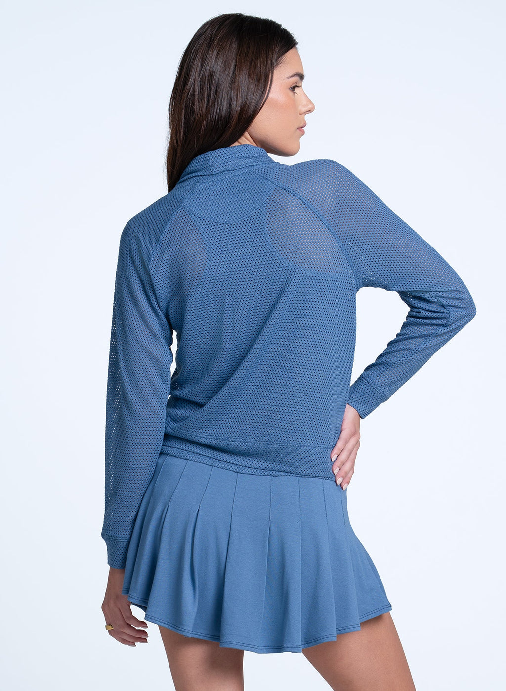 Chill Day Long Sleeve Women's Top Steel Blue