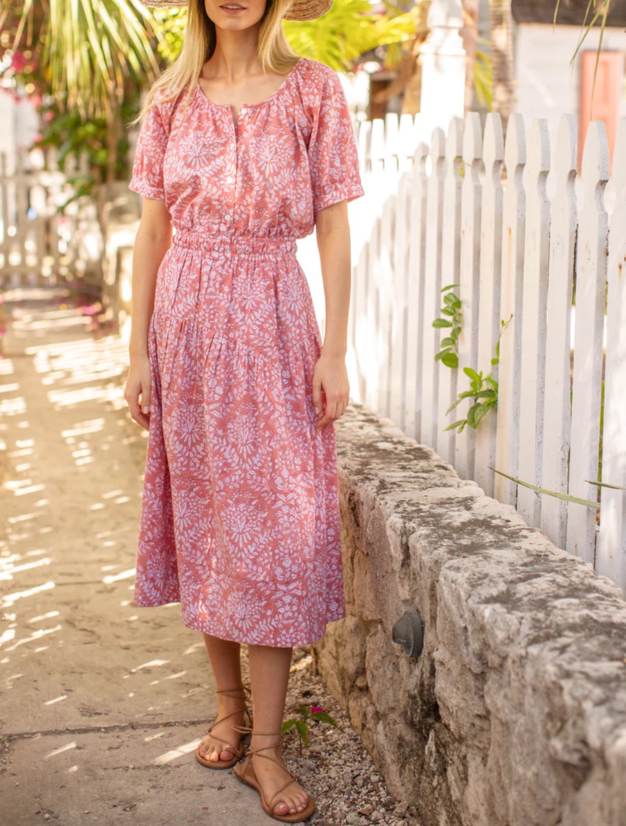 Marea Louisa Skirt Rose Lace Floral