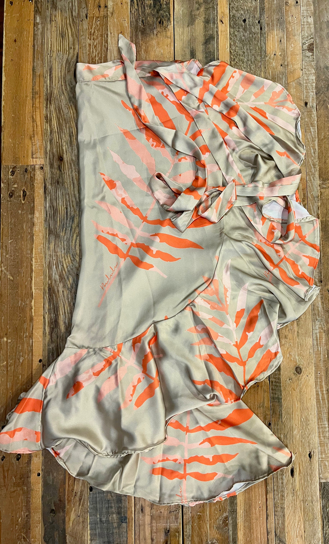 Bululu Silk Wrap Skirt
