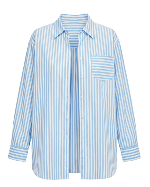 Solid & Striped Avril Button Down Blue Lagoon