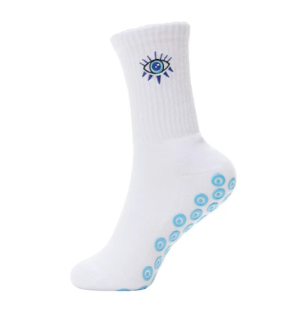 LisaMaree Evil Eye Grip Socks