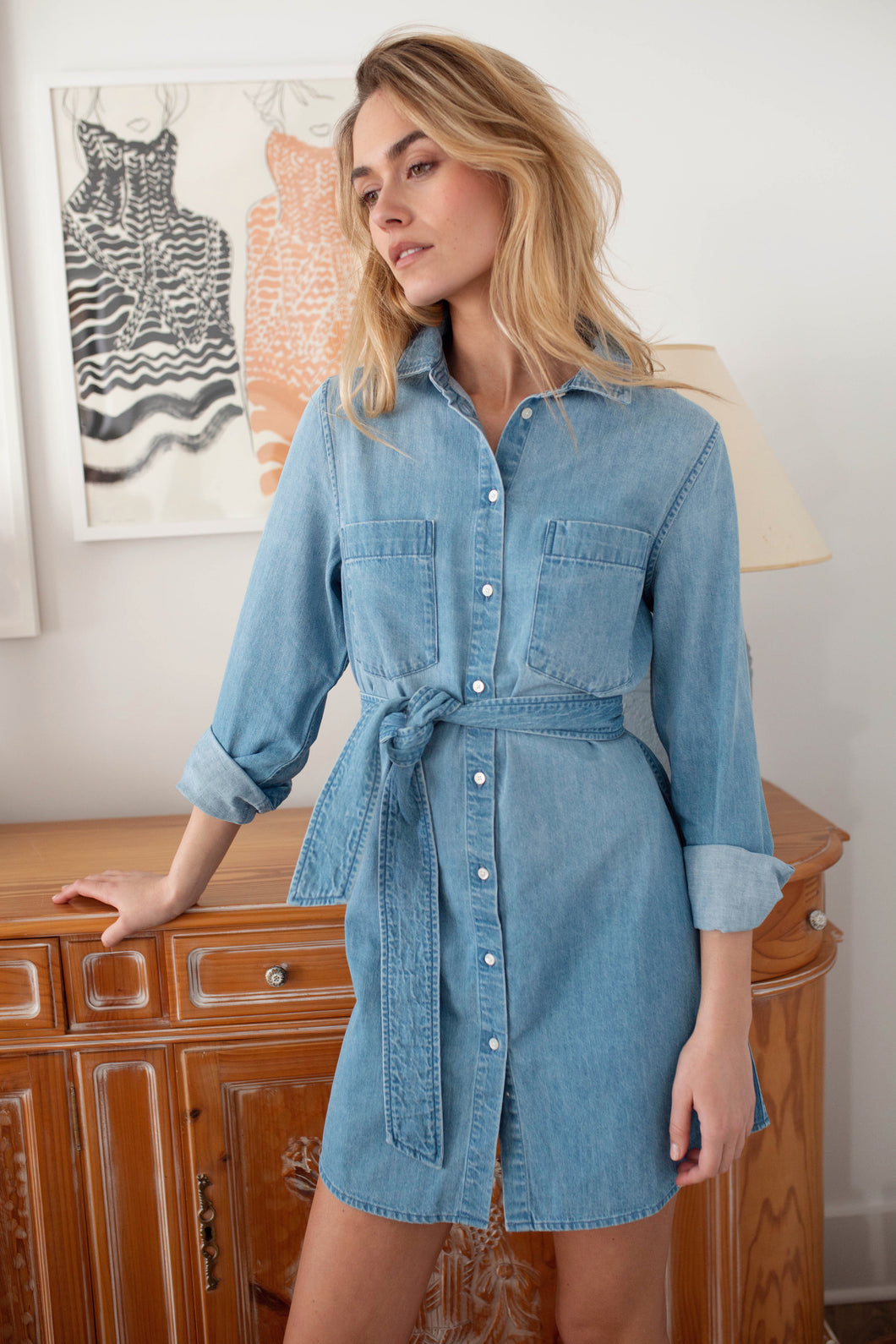 Marea Denim Shirt Dress
