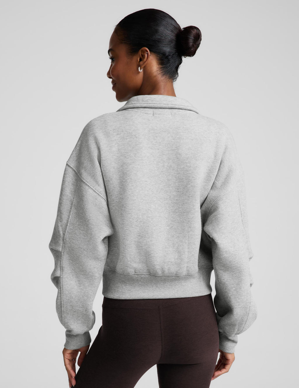Beyond Yoga LuxeFleece 2.0 Women's Double Zip Jacket Heather Gray