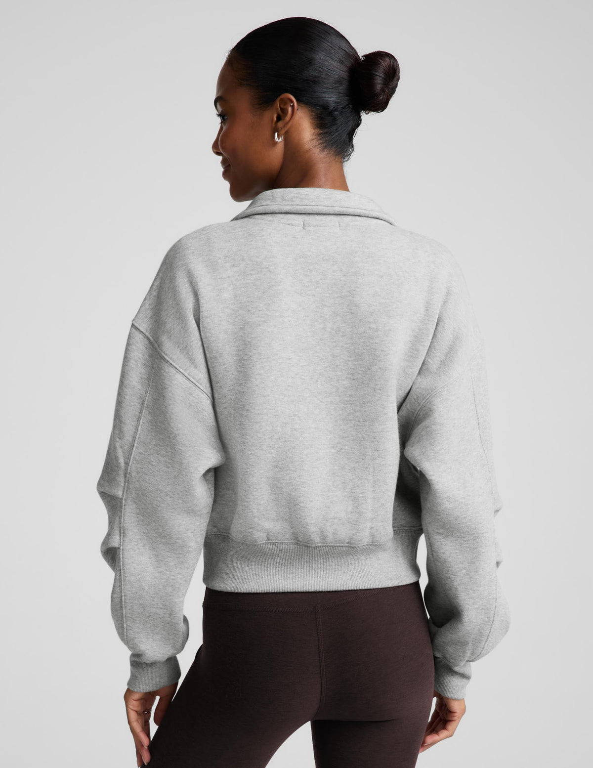 Beyond Yoga LuxeFleece 2.0 Women's Double Zip Jacket Heather Gray