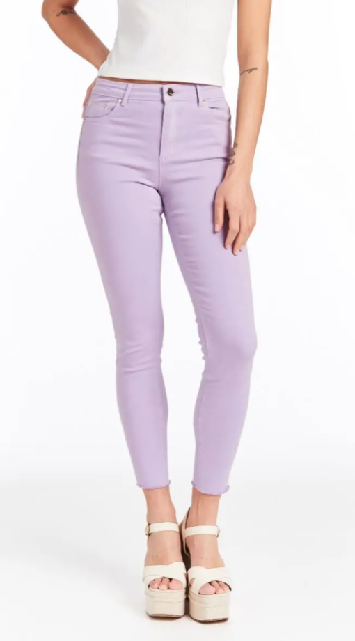 Tractr Mona Basic High Waist Skinny Crop Jean