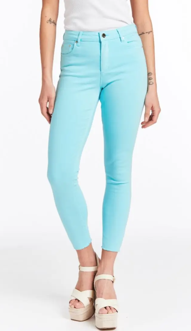 Tractr Mona High Waist Skinny Crop Jean