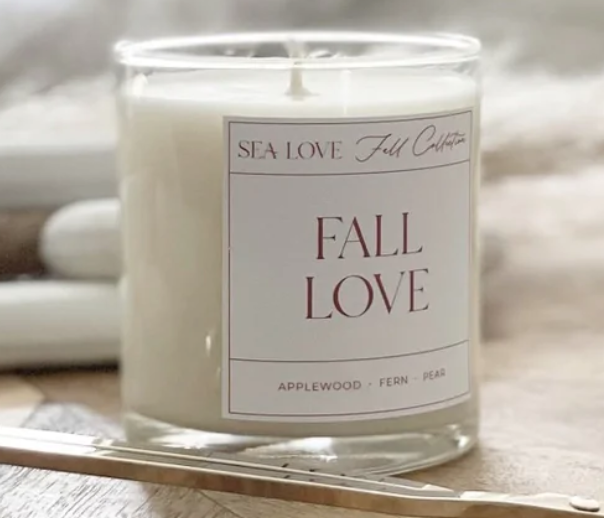 Sea Love Fall Love Candle